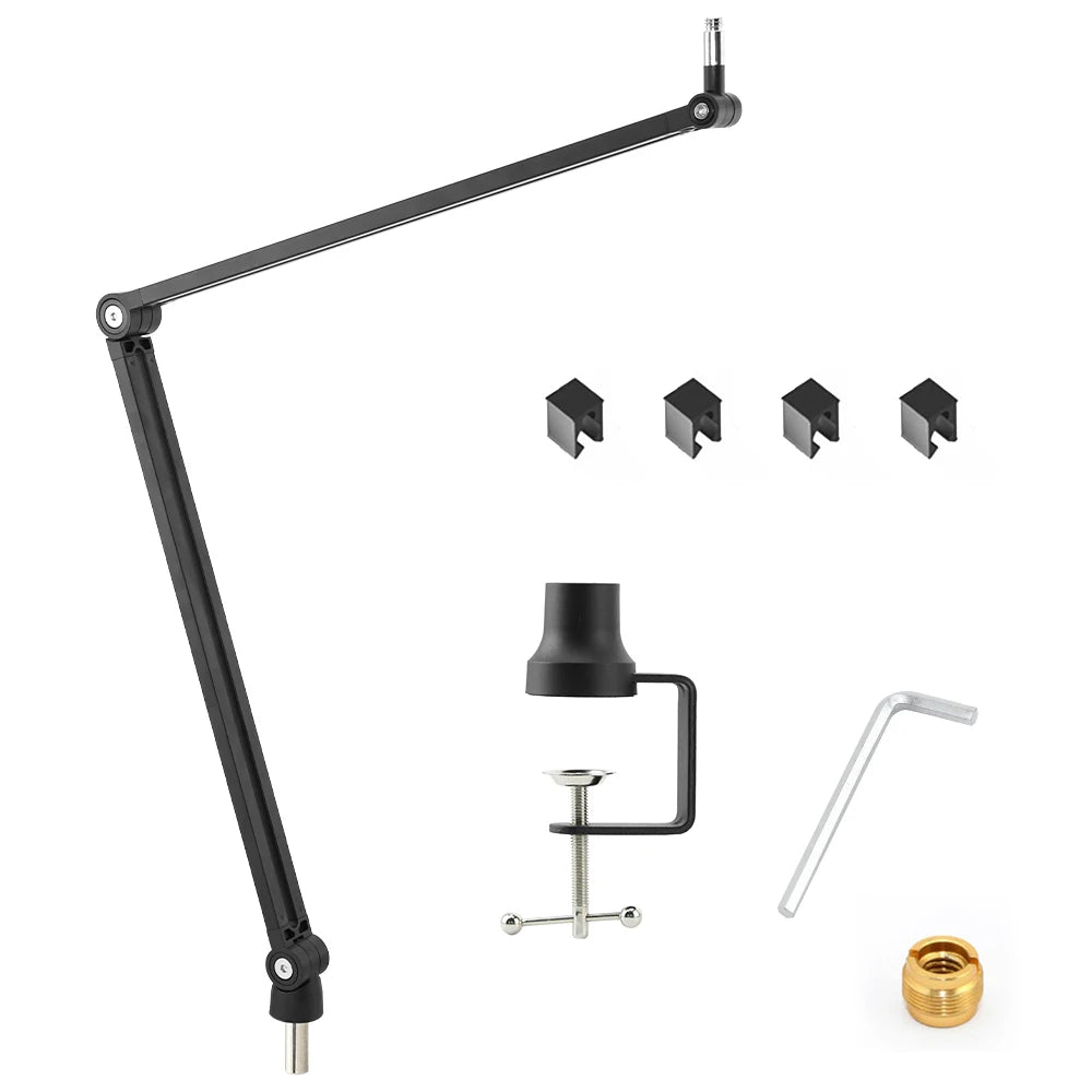 Professional Adjustable Boom Arm Stand - Streaming Microphone Mount - Content Creator Studio Equipment - 1ndigo.co