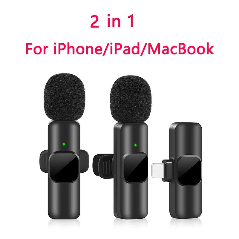 Professional Lavalier Microphone Type-C or iOS - Clear Audio Recording - Content Creator Sound Equipment - 1ndigo.co