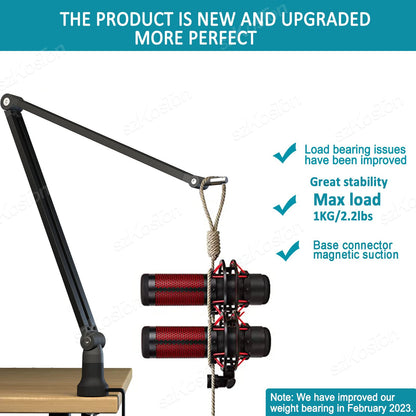 Professional Adjustable Boom Arm Stand - Streaming Microphone Mount - Content Creator Studio Equipment - 1ndigo.co