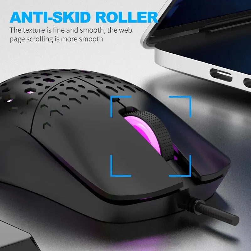 Professional RGB Gaming Mouse - Precision Control - Content Creator Streaming Equipment - 1ndigo.co