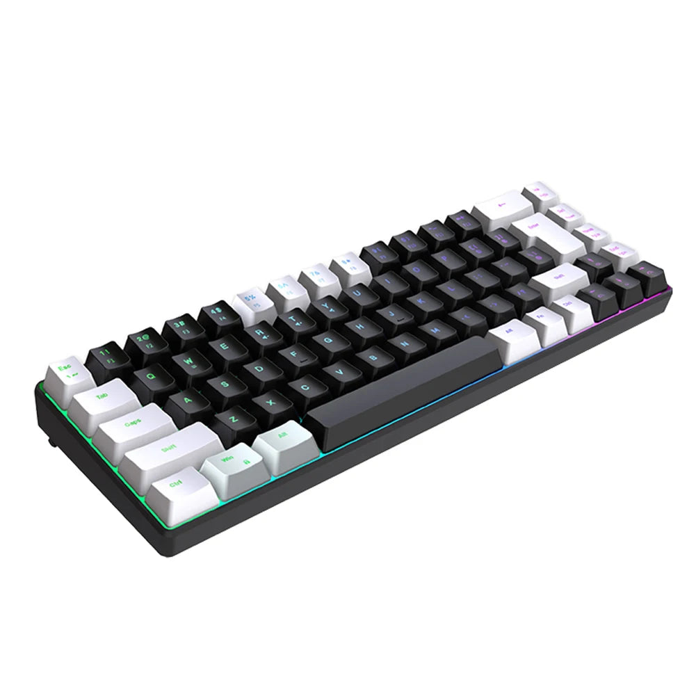 "68-Key RGB Mechanical Keyboard - Professional Gaming Setup - Content Creator Streaming Equipment - 1ndigo.co"